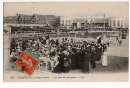 DEAUVILLE * CALVADOS * LA PLAGE FLEURIE * JEUX DES TOUT PETITS * MANEGE * HIPPODROME * Carte N° 247 * LL - Deauville