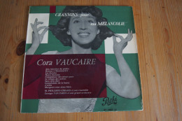 CORA VAUCAIRE CHANSONS POUR MA MELANCOLIE 25 CM 1956 LEO FERRE - Otros - Canción Francesa