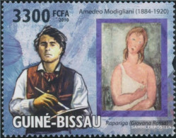 Guinea-Bissau 4610 (complete. Issue) Unmounted Mint / Never Hinged 2010 Amedeo Modigliani - Guinée-Bissau