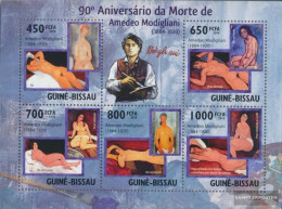 Guinea-Bissau 4605-4609 Sheetlet (complete. Issue) Unmounted Mint / Never Hinged 2010 Amedeo Modigliani - Guinea-Bissau