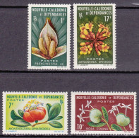 1964/5-Nuova Caledonia (MNH=**) Quattro Alti Valori "Fiori" - Nuovi