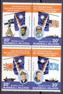 1984-Marshall (MNH=**) S.4v."anniversario Della Costituzione,illustri" - Islas Marshall