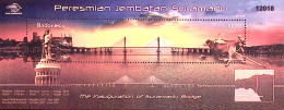 2009-Indonesia (MNH=**) Foglietto Serie 1 Valore Inaugurazione Del Ponte Suramad - Indonesien