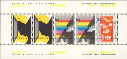 1986-Olanda (MNH=**) Foglietto 5v."Il Bambino E La Cultura" - Neufs