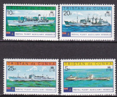 1978-Tristan Da Cunha (MNH=**) S.4v."Vascelli Ausiliari Della Flotta Reale" - Tristan Da Cunha