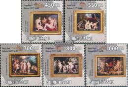 Guinea-Bissau 4587-4591 (complete. Issue) Unmounted Mint / Never Hinged 2010 Paintings Of Peter Paul Rubens(1577– - Guinea-Bissau