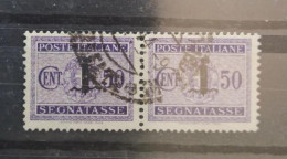 1944-Italia (O=used) RSI Segnatasse Due Valori - Afgestempeld