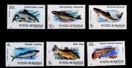 1992-Romania (MNH=**) Serie 6 Valori Pesci - Sonstige & Ohne Zuordnung