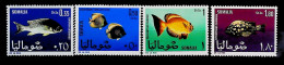 1967-Somalia (MNH=**) Serie 4 Valori Pesci - Somalia (1960-...)