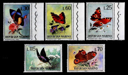 1963-San Marino (MNH=**) Serie Farfalle - Neufs