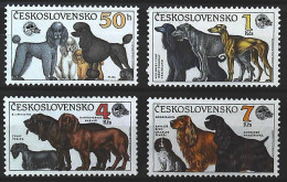 1990-Cecoslovacchia (MNH=**) Serie 4 Valori Cani - Autres & Non Classés