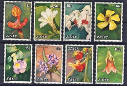 1984-Zaire (MNH=**) S.8v."Fiori, Orchidee" - Altri - Africa