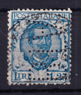 1926 Circa PERFIN B T A (Banca Trentino Alto Adige) Su Floreale Lire 1,25 Usato - Used