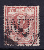 1901 Circa PERFIN W.T. (Wollen Treh) Su Floreale C.2 Usato Dentellatura Irregola - Used