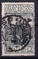 1926- S. FRANCESCO C.30 Dentellato 13,5 Usato - Used