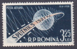 1958-Romania (MNH=**) Posta Aerea S.1v."Sputnik III°"catalogo Euro 7 - Otros & Sin Clasificación