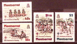 1979-Monserrato (MNH=**) S.4v."Boy Scout" - Montserrat