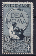 1911- 50^ UNITA' D'ITALIA C.15 Nuovo Traccia Linguella Appena Percettibile - Neufs