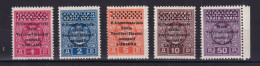 1941 (MNH=**) LUBIANA Segnatasse R. Commissariato Civile Serie Completa (Sassone - Lubiana