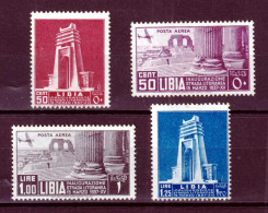 1937 (MNH=**) LIBIA Strada Litoranea Serie Completa PO + PA Nuova Gomma Original - Libië