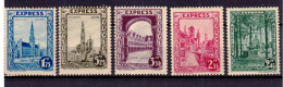 1929 BELGIO ESPRESSI Vedute Serie Completa Nuova Traccia Linguella - Unused Stamps