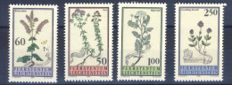 1993-Liechtenstein (MNH=**) Serie 4 Valori Fiori Delle Praterie - Neufs