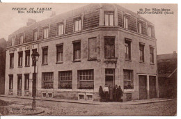 Carte Postale Ancienne Malo Les Bains - Pension De Famille Mme Normant. 30 Rue Wisse Morne - Malo Les Bains