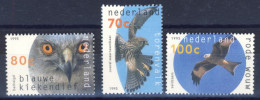 1995-Olanda (MNH=**) Serie 3 Valori Uccelli Rapaci - Nuovi
