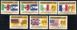 1968-Honduras (MNH=**) S.7v."Olimpiadi Messico1968, Bandiere" - Honduras