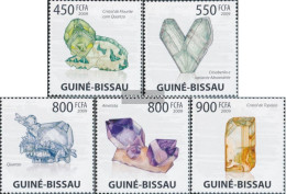 Guinea-Bissau 4396-4400 (complete. Issue) Unmounted Mint / Never Hinged 2009 Minerals - Guinée-Bissau