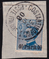 1908-Levante (F=on Piece) 40pa. Su 25c. Con Annullo Completo - Europa- Und Asienämter