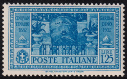 1932-Italia (MNH=**) L.1,25 Garibaldi - Ungebraucht
