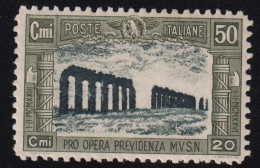 1928-Italia (MLH=*) 50c. Milizia II° (221) - Nuovi