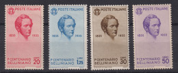 1935-Italia (MLH=*) 4 Valori Vincenzo Bellini (388 / 91) - Nuovi