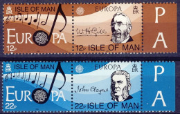 1985-Isola Di Man (MNH=**) S.4v."Europa,anno Europeo Della Musica" - Isola Di Man