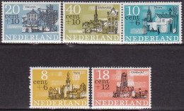 1965-Olanda (MNH=**) S.5v."beneficenza,serie Estiva.Vedute Di Antiche Citta'"cat - Ungebraucht