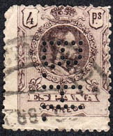 Madrid - Perforado - Edi O 279 - "B.H." (Banco) - Oblitérés