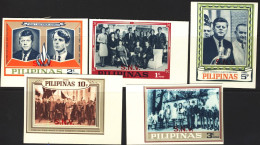 1968-Filippine (MNH=**) S.5v.non Dentellati "Kennedy" - Filipinas