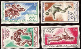 1968-Congo (MNH=**) S.4v. "Olimpiadi Messico 1968" - Sonstige & Ohne Zuordnung