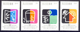 1990-Hong Kong (MNH=**) S.4v."World Environment Day" - Unused Stamps