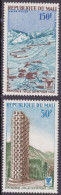 1968-Mali (MNH=**) S.2v."Olimpiade Invernale Grenoble" - Malí (1959-...)