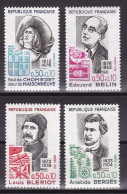 1972-Francia (MNH=**) S.4v."Pro Croce Rossa,personaggi Celebri" - Neufs