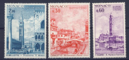 1972-Monaco (MNH=**) Serie 3 Valori Salvare Venezia - Otros & Sin Clasificación