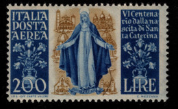1948-Italia (MNH=**) Posta Aerea L.200 Santa Caterina - 1946-60: Nieuw/plakker