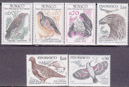 1982-Monaco (MNH=**) S.6v."uccelli Del Parco Nazionale Del Mercantour"catalogo U - Otros & Sin Clasificación