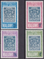 1967-Malawi (MNH=**) S.4v."75° Anniversario Dell'ufficio Postale,francobollo Su  - Malawi (1964-...)