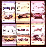 1986-Nevis (MNH=**) S.12v."automobili,sesta Serie" - Otros - América