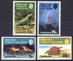 1972-Isole Vergini (MNH=**)s.4v."Conservation" - British Virgin Islands