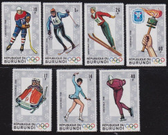 1968-Burundi (MNH=**) S.7v."Olimpiade Invernale Grenoble" - Andere & Zonder Classificatie