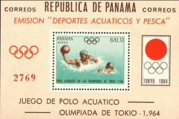 1964-Panama (MNH=**) Foglietto S.1v." Olimpiadi Di Tokyo" - Panamá